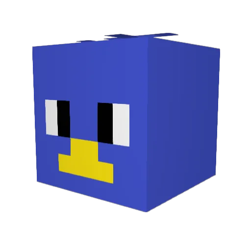 ellerollz Minecraft avatar head, 3D render