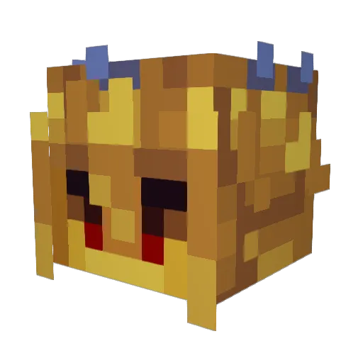 ellertrappeds Minecraft avatar head, 3D render