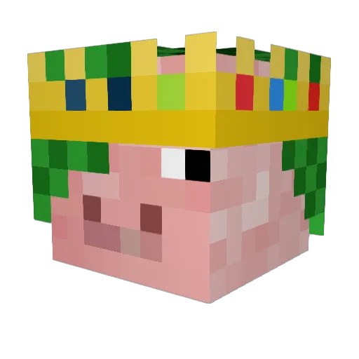 elli200000 Minecraft avatar head, 3D render