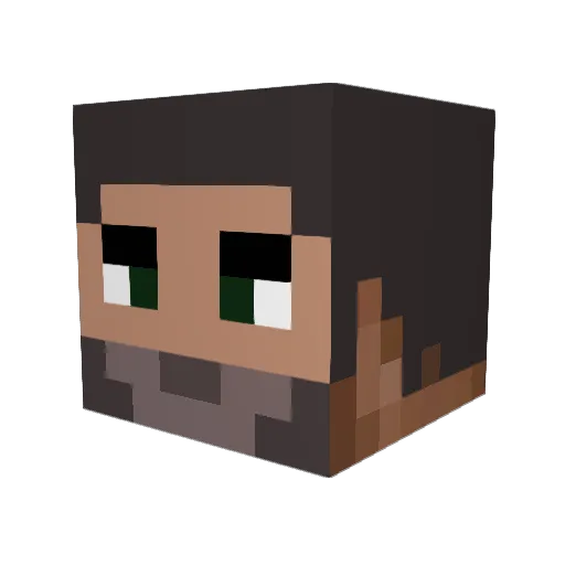 ellibryyy Minecraft avatar head, 3D render