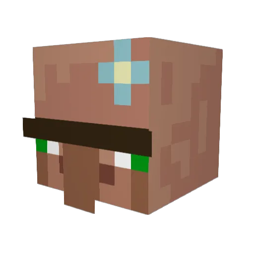 ellie348 Minecraft avatar head, 3D render