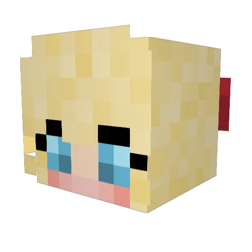 ellie747 Minecraft avatar head, 3D render