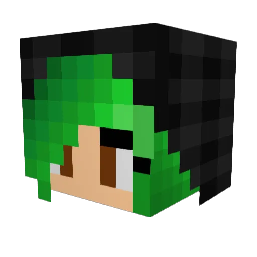 ellie_81 Minecraft avatar head, 3D render
