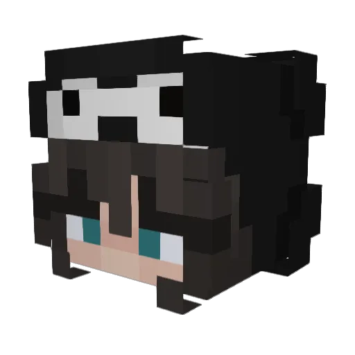 ellie_cm Minecraft avatar head, 3D render