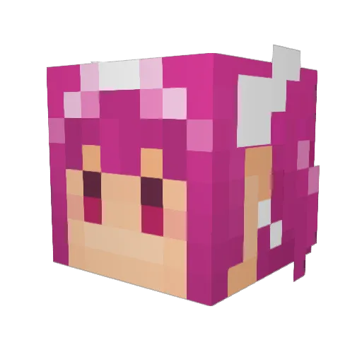 ellie_ellen Minecraft avatar head, 3D render