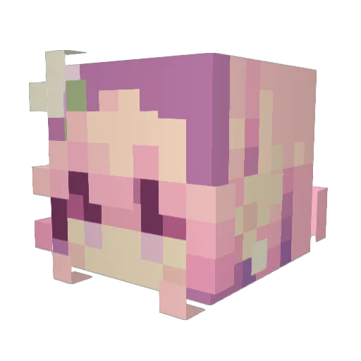 ellie_mp4 Minecraft avatar head, 3D render