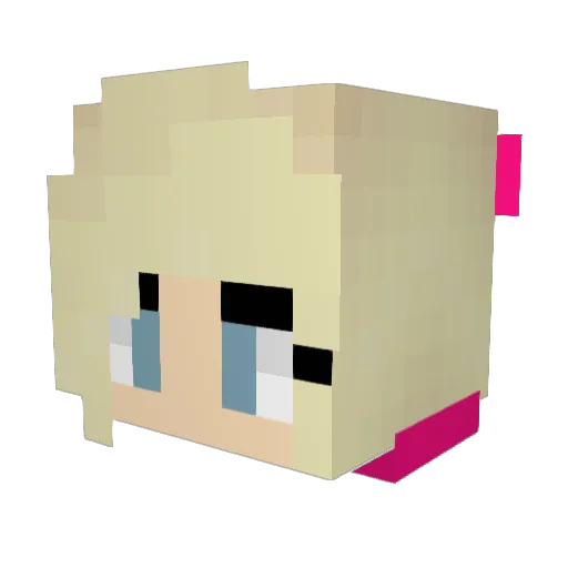 elliebean12 Minecraft avatar head, 3D render
