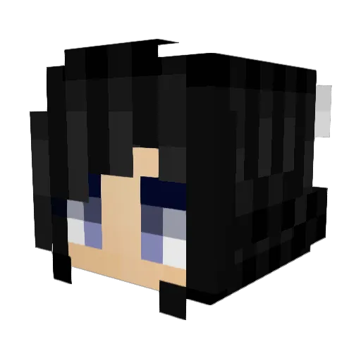 ellieekl Minecraft avatar head, 3D render
