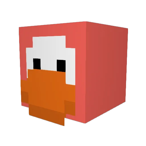 ellieie Minecraft avatar head, 3D render