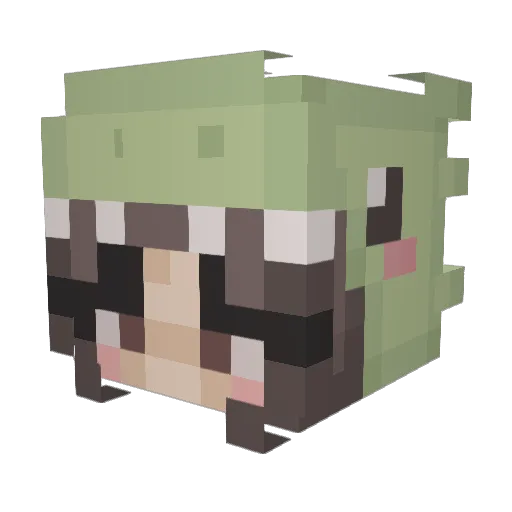 elliemarie3 Minecraft avatar head, 3D render
