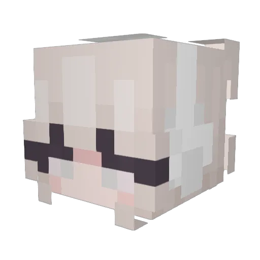 elliemookins Minecraft avatar head, 3D render