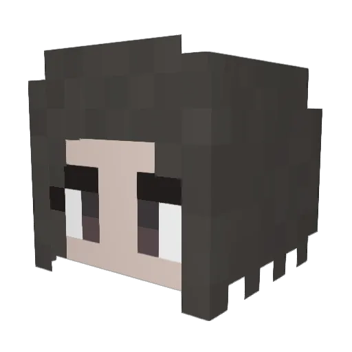 elliesilvermoon Minecraft avatar head, 3D render