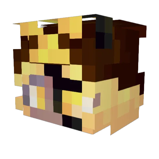 elliesmirk Minecraft avatar head, 3D render