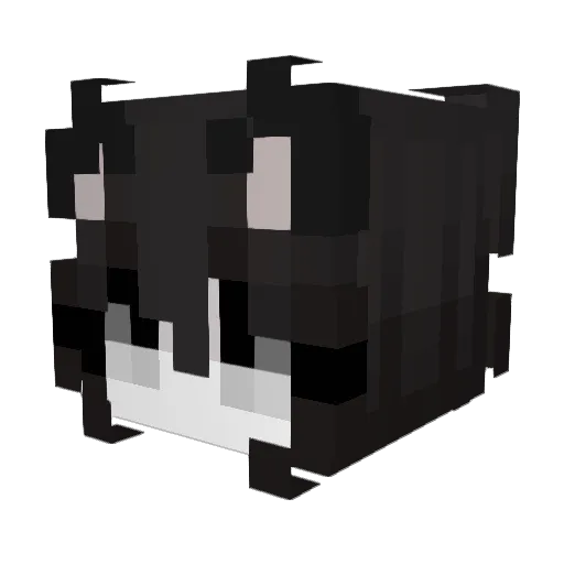 ellietbh Minecraft avatar head, 3D render