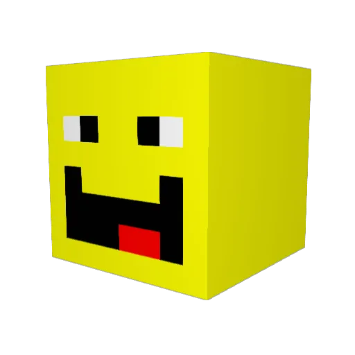 ellietrueman Minecraft avatar head, 3D render