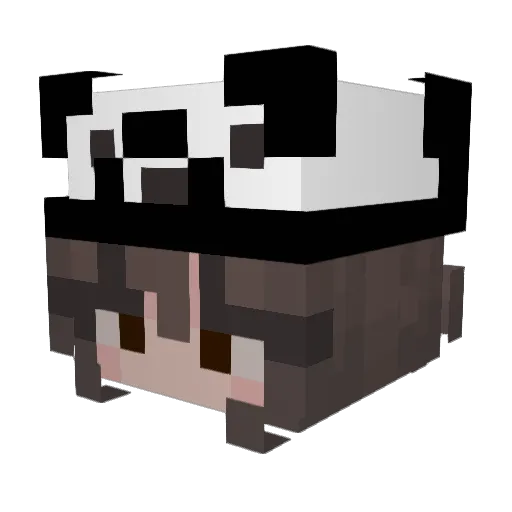 ellievokey Minecraft avatar head, 3D render