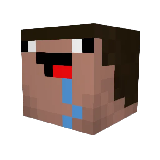 ellina13 Minecraft avatar head, 3D render