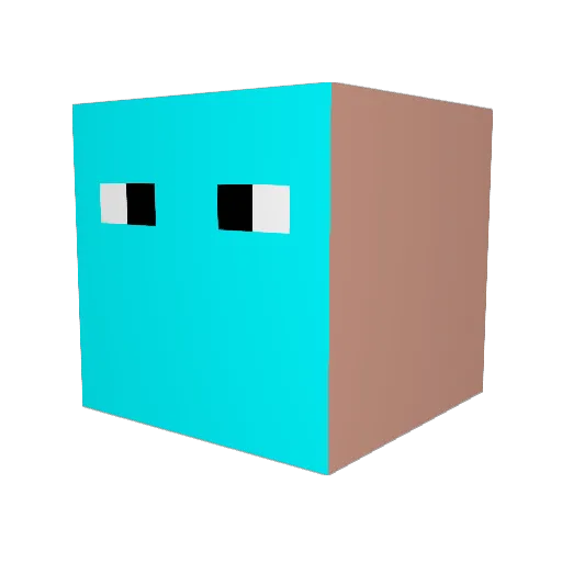 elliottoille Minecraft avatar head, 3D render