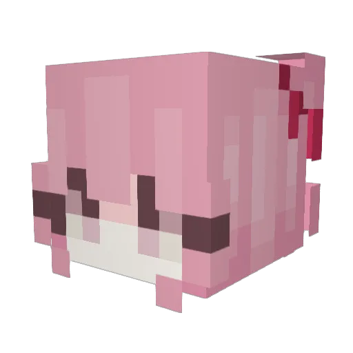 ellipsz Minecraft avatar head, 3D render