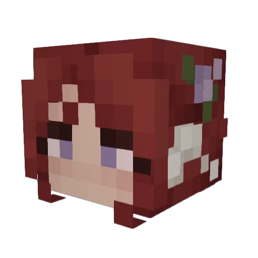 elliraeth Minecraft avatar head, 3D render