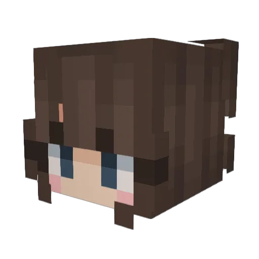 ellkaey Minecraft avatar head, 3D render