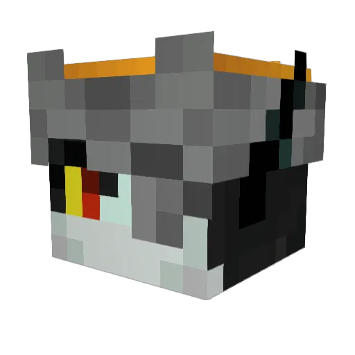 ellllle Minecraft avatar head, 3D render