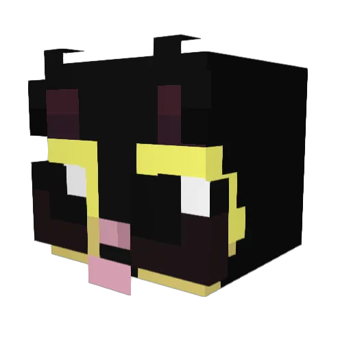 elloiss Minecraft avatar head, 3D render