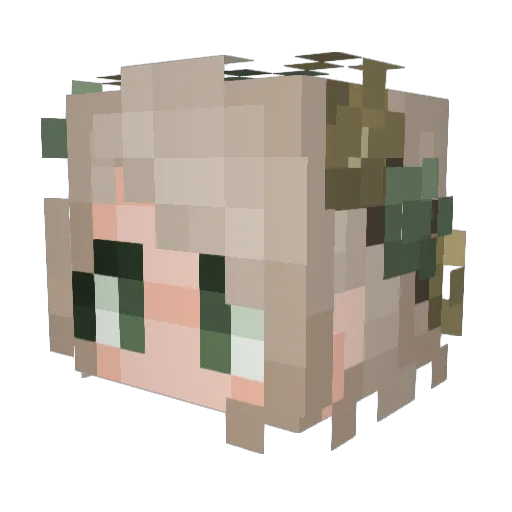 ellsrepels Minecraft avatar head, 3D render