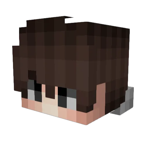 ellun_ Minecraft avatar head, 3D render