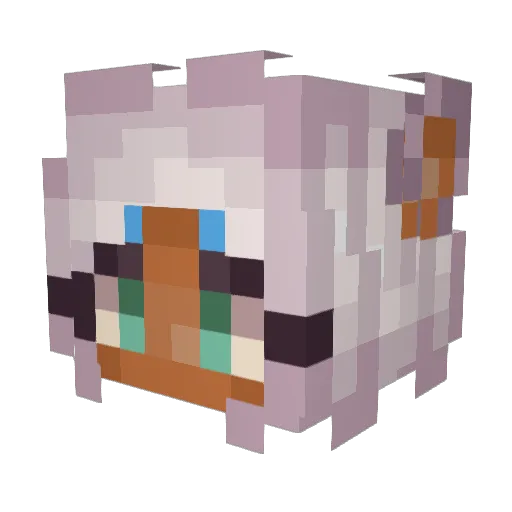 elly1919 Minecraft avatar head, 3D render