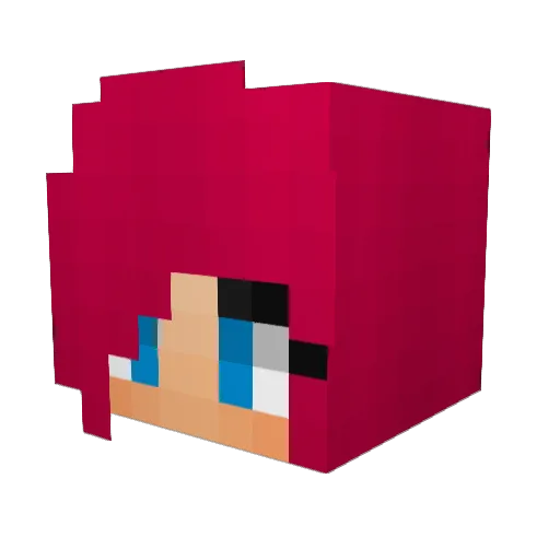 elly84 Minecraft avatar head, 3D render