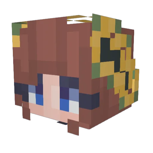 ellyce_ Minecraft avatar head, 3D render