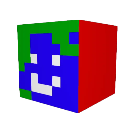 ellyets Minecraft avatar head, 3D render