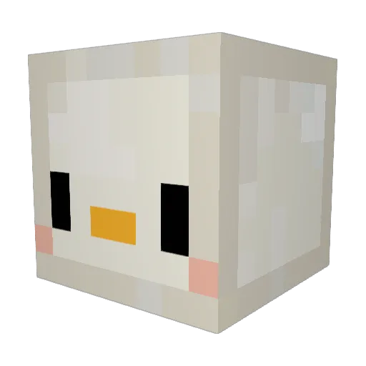 ellymoon23 Minecraft avatar head, 3D render