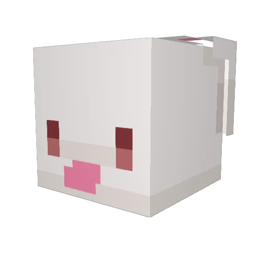 ellywhite12 Minecraft avatar head, 3D render