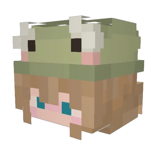 ellz1x Minecraft avatar head, 3D render