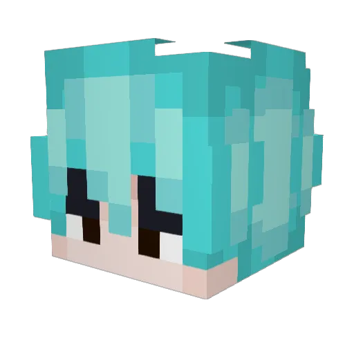 elmalagua Minecraft avatar head, 3D render