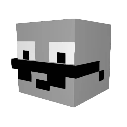 elmasid0 Minecraft avatar head, 3D render