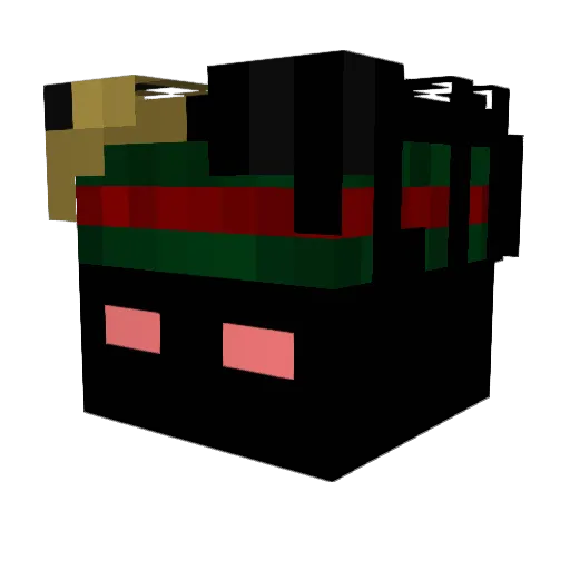 elmaskesuena Minecraft avatar head, 3D render