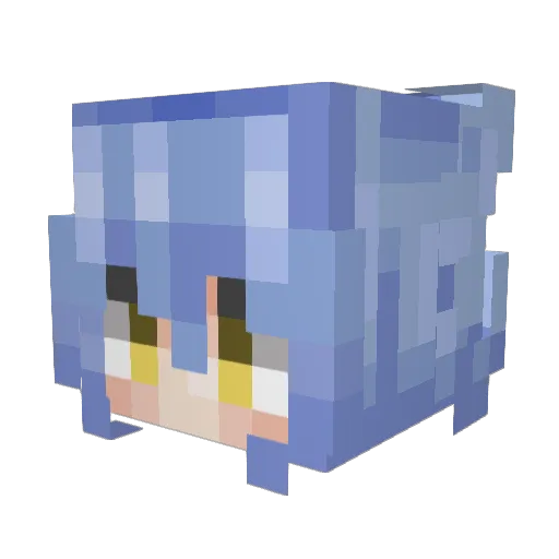 elmelegild Minecraft avatar head, 3D render