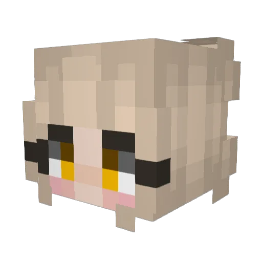 elmelenas_33 Minecraft avatar head, 3D render