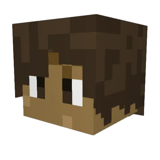 elmer_pho Minecraft avatar head, 3D render