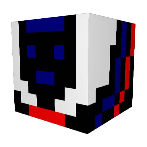 elmerniel Minecraft avatar head, 3D render