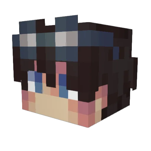 elmi5 Minecraft avatar head, 3D render