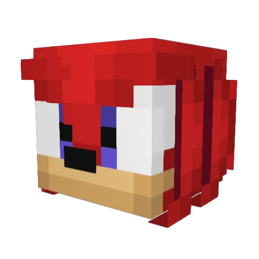 elmo_and_barny_s Minecraft avatar head, 3D render