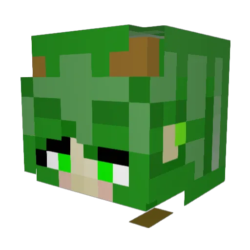elmtree1 Minecraft avatar head, 3D render