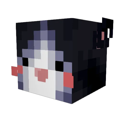 elmurs Minecraft avatar head, 3D render