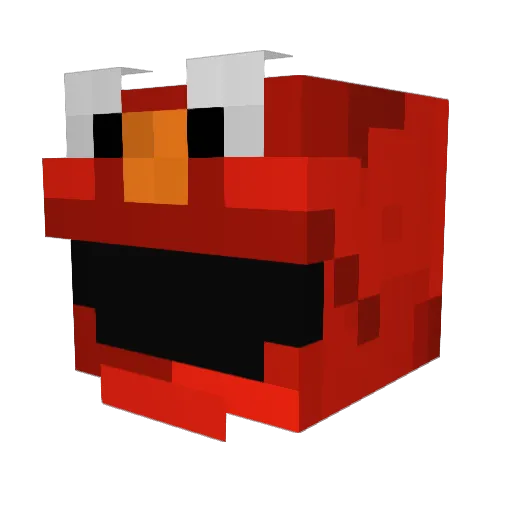 elmus22 Minecraft avatar head, 3D render