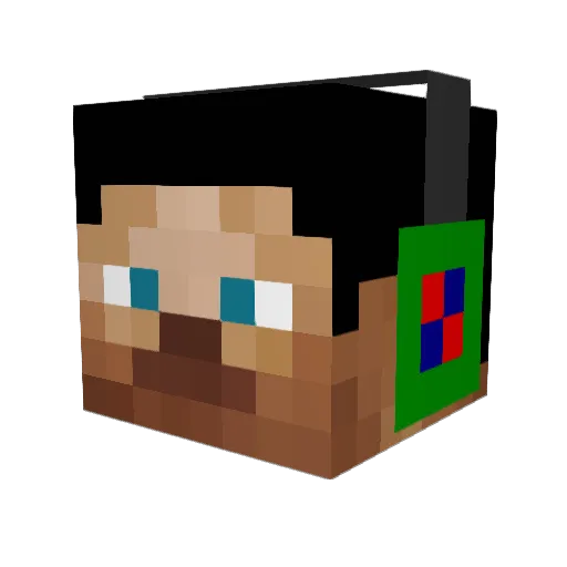 elofhedin Minecraft avatar head, 3D render