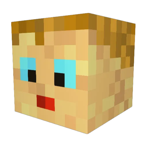 elonaj00 Minecraft avatar head, 3D render